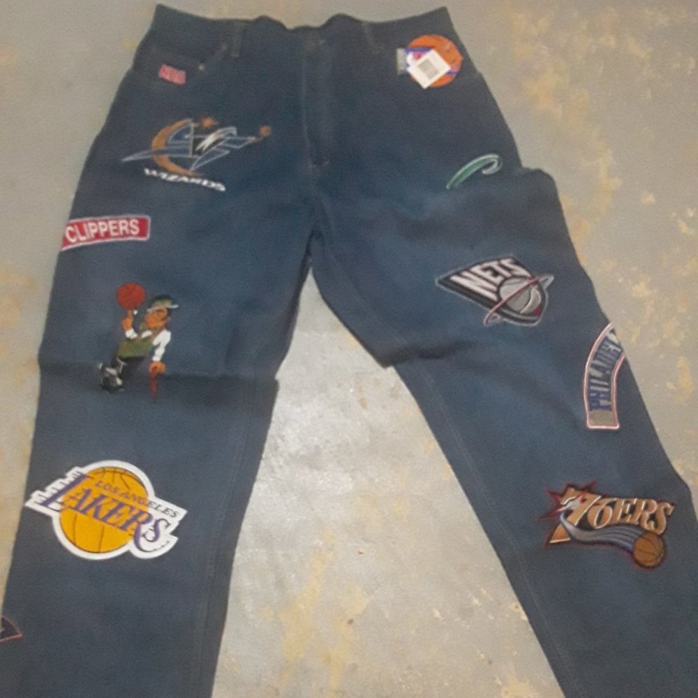 nwt nba patch jeans